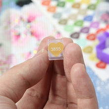 Load image into Gallery viewer, 12pcs Color DMC Number Stickers 26 Letters 1-100 DMC for Kid(Heart Round Square)