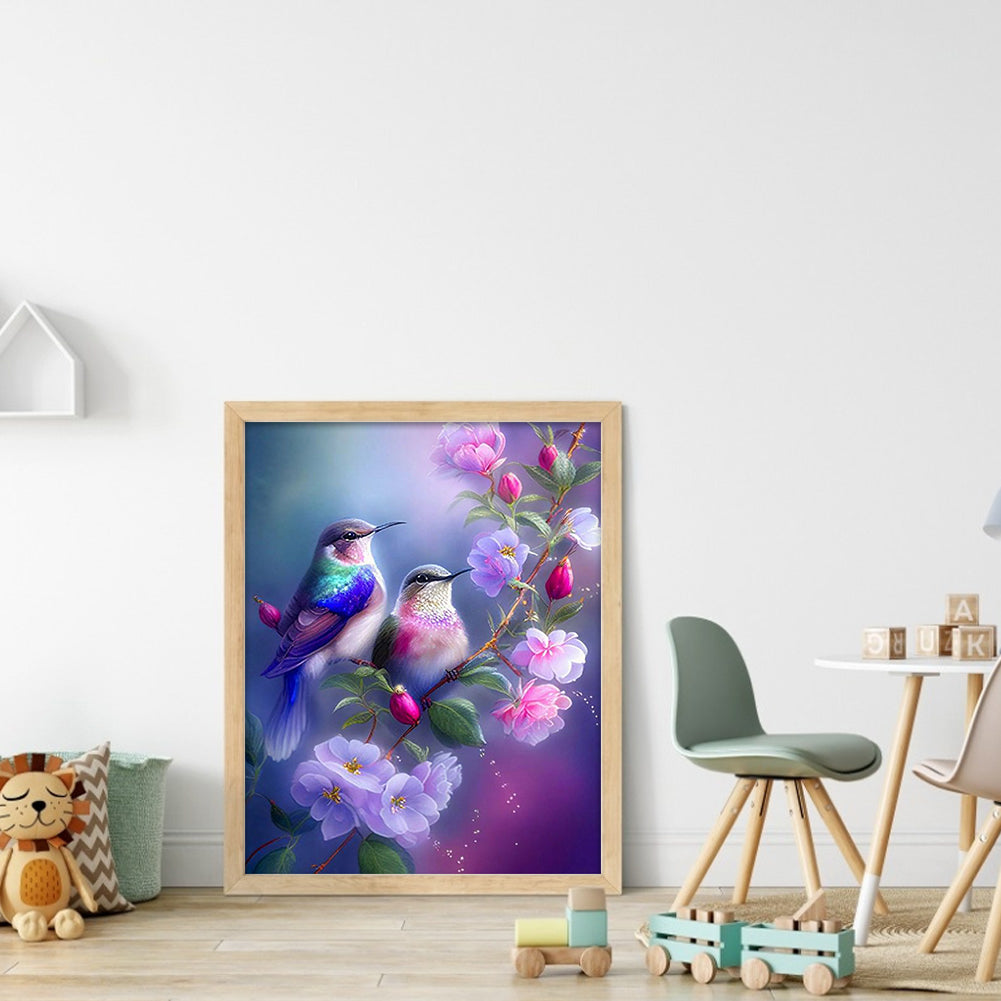 Birds - Full 11CT Stamped Cross Stitch 40x50CM - Jinlei