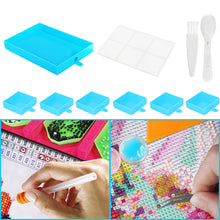 Load image into Gallery viewer, Diamond Embroidery Large Tray Handwork Bead Storage DIY Big Tools (Blue)