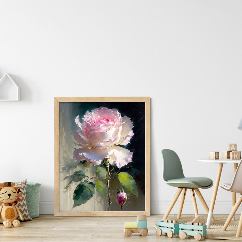 Rose - Full 11CT Stamped Cross Stitch 45x55CM - Huacan