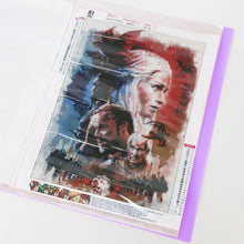 Load image into Gallery viewer, Folder Storage Bag A4 A3 Letter Storage Book for Diamond Painting (A4 Purple)