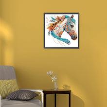 Load image into Gallery viewer, Horse 30*30CM(Canvas) Partial Special Shaped Drill Diamond Painting