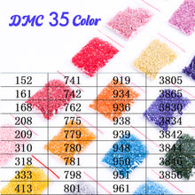Load image into Gallery viewer, 1225Pcs 5D Diamond Art Beads 60 Colors Flat Bottom Diamond Beads (Square Set 1)