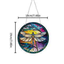 Load image into Gallery viewer, Stained Glass Suncatcher Panel Decorative Home Garden Decoration