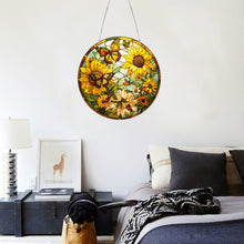 Load image into Gallery viewer, Stained Glass Suncatcher Panel Decorative Home Garden Decoration