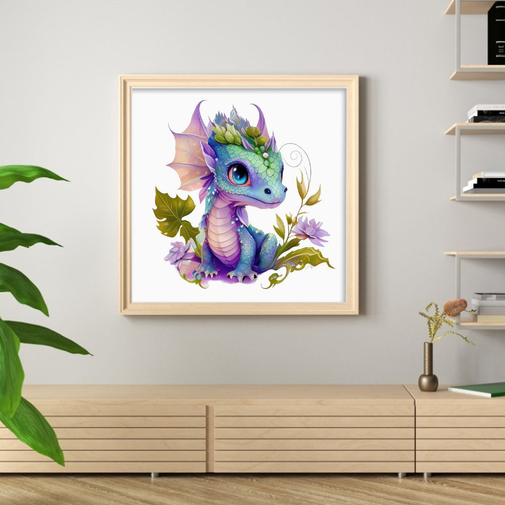 Pterosaur - Full 18CT Stamped Cross Stitch 20x20CM - Huacan