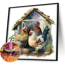 Load image into Gallery viewer, Chicken Coop 30*30CM(Canvas) Full Round Drill Diamond Painting