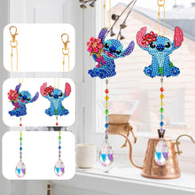 Load image into Gallery viewer, 2pcs Crystal Rhinestone Pendants Cute Diamond Painting Suncatcher