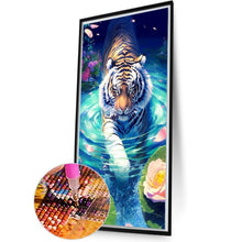 Load image into Gallery viewer, Partial AB - Tiger 40*70CM(Picture) Full Round Drill Diamond Painting
