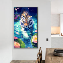 Load image into Gallery viewer, Partial AB - Tiger 40*70CM(Picture) Full Round Drill Diamond Painting