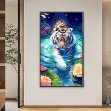 Load image into Gallery viewer, Partial AB - Tiger 40*70CM(Picture) Full Round Drill Diamond Painting