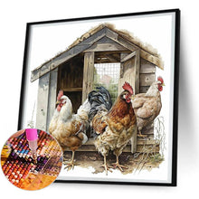 Load image into Gallery viewer, Chicken Coop 30*30CM(Canvas) Full Round Drill Diamond Painting