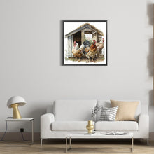Load image into Gallery viewer, Chicken Coop 30*30CM(Canvas) Full Round Drill Diamond Painting