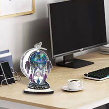 Load image into Gallery viewer, DIY Table Ornament Art Crafts Wooden Desk Diamonds Wolf Kids Gift