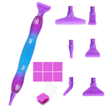 Load image into Gallery viewer, Diamond Stylus Pen Art Dotting Pen Threaded Spotting Pen (Starry Purple)