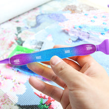Load image into Gallery viewer, Diamond Stylus Pen Art Dotting Pen Threaded Spotting Pen (Starry Purple)