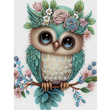Load image into Gallery viewer, Owl 30*40CM(Canvas) Partial Special Shaped Drill Diamond Painting