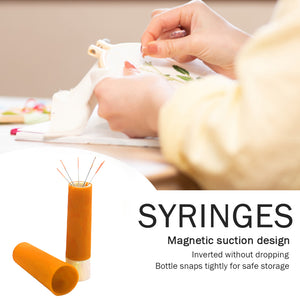 DIY Sewing Needle Holder Prym Lipstick Sewing Pin Cases (Orange with Pin)