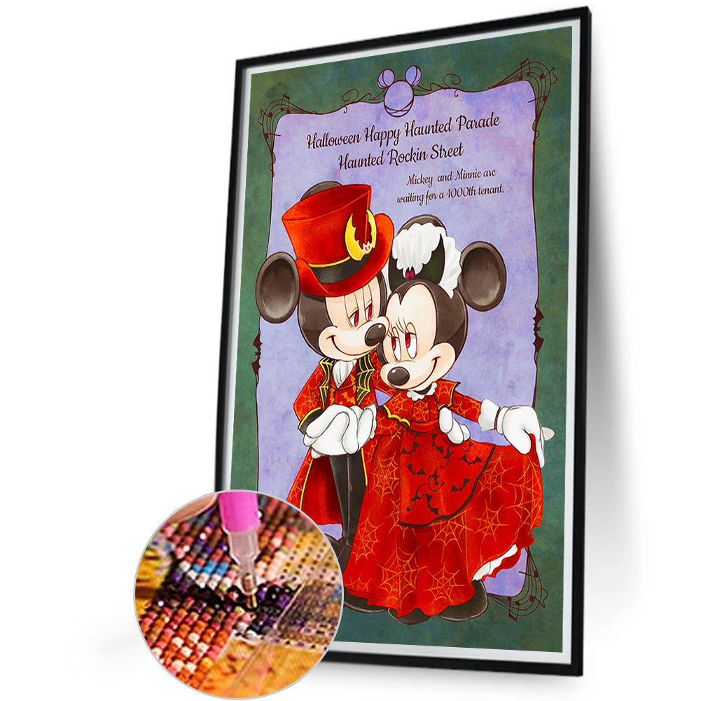 Mickey and Minnie Halloween Diamond Painting 