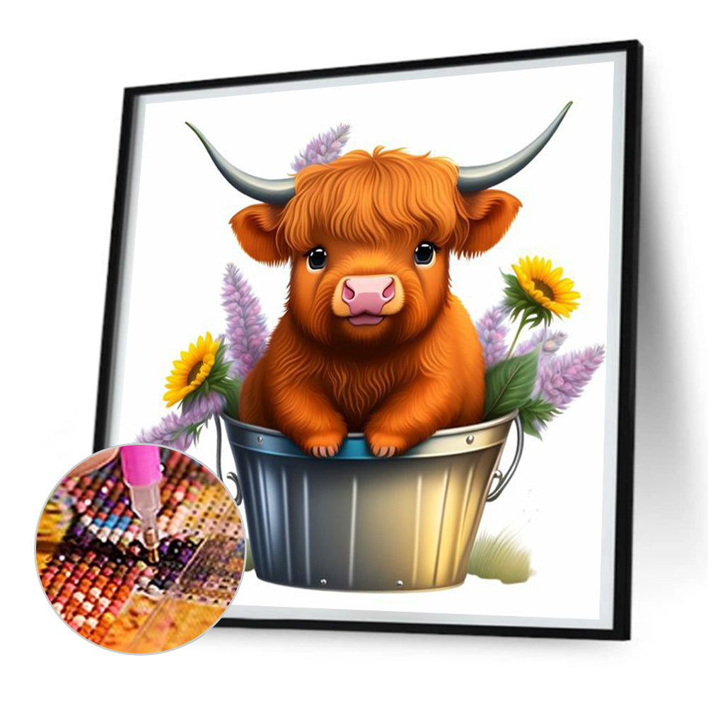 Cute Yak 30*30CM(Canvas) Full Round Drill Diamond Painting – everydayecrafts