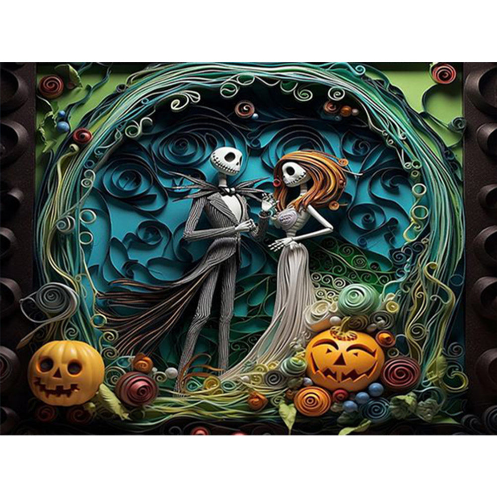 Full Square Drill Diamond Painting - Halloween - Corpse Bride - 40*30cm