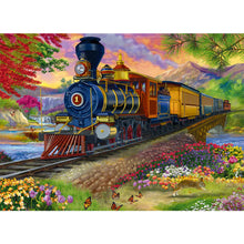 Load image into Gallery viewer, Locomotive 55*40CM(Picture) Full Round Drill Diamond Painting
