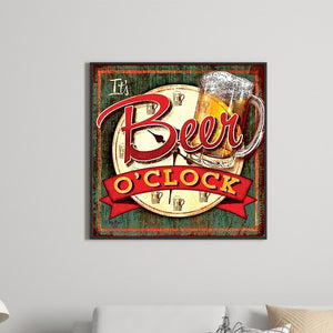 Beer Time 40*40CM Full Round Drill Diamond Painting