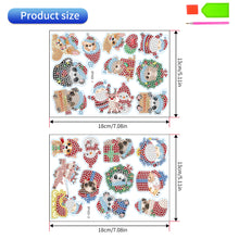 Load image into Gallery viewer, 2PCS Gem Art DIY Craft Kit Diamond Painting Sticker (Christmas Creatures BT422)
