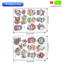 Load image into Gallery viewer, 2PCS Gem Art DIY Craft Kit Diamond Painting Sticker (Christmas Critters BT426)

