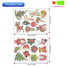 Load image into Gallery viewer, 2PCS Gem Art DIY Craft Kit Diamond Painting Sticker (Christmas Cartoon)
