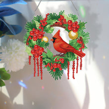 Load image into Gallery viewer, Special Shaped Diamond Painting Wall Decor Wreath (Cardinal)
