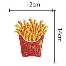 Load image into Gallery viewer, Round+Special Shape Diamond Art Fridge Magnets Sticker (French Fries)
