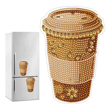 Load image into Gallery viewer, Round+Special Shape Diamond Art Fridge Magnets Sticker (Coffee Cup)
