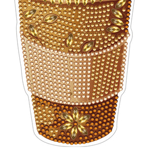 Round+Special Shape Diamond Art Fridge Magnets Sticker (Coffee Cup)