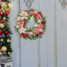 Load image into Gallery viewer, Special Shaped+Round Diamond Painting Wreath Ornament for Xmas Wall Decor (#1)

