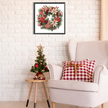 Load image into Gallery viewer, Christmas Wreath 30X30CM(Canvas) Partial Special Shaped Drill Diamond Painting
