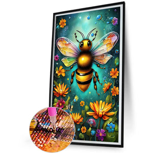 Bee Garden 30*50CM(Canvas) Full Round Drill Diamond Painting
