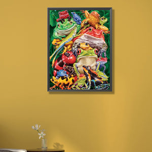 Frog 40*55CM(Picture) Full AB Round Drill Diamond Painting