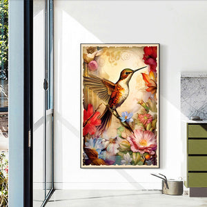 Hummingbird 40*60CM(Canvas) Full Round Drill Diamond Painting