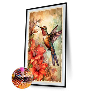 Hummingbird 40*60CM(Canvas) Full Round Drill Diamond Painting