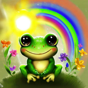 Little Frog 30*30CM(Canvas) Full Round Drill Diamond Painting