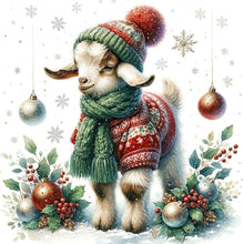 Load image into Gallery viewer, Winter Lamb - 30*30CM 18CT Stamped Cross Stitch
