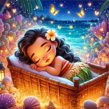 Load image into Gallery viewer, Disney-Princess Moana - 30*30CM 18CT Stamped Cross Stitch
