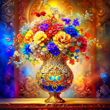 Load image into Gallery viewer, Flower 40*40CM(Canvas) Full Round Drill Diamond Painting
