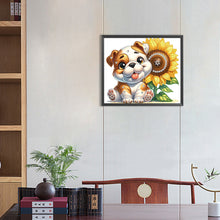 Load image into Gallery viewer, Bulldog 35*30CM(Canvas) Partial Special Shaped Drill Diamond Painting
