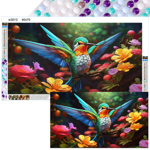 Hummingbird 70*40CM(Canvas) Full Round Drill Diamond Painting
