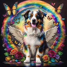 Load image into Gallery viewer, Rainbow Wings Dog 30*30CM(Canvas) Full Round Drill Diamond Painting
