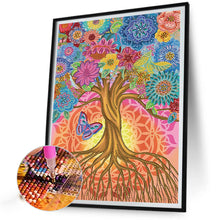 Load image into Gallery viewer, Tree And Butterfly 30*40CM(Canvas) Partial Special Shaped Drill Diamond Painting
