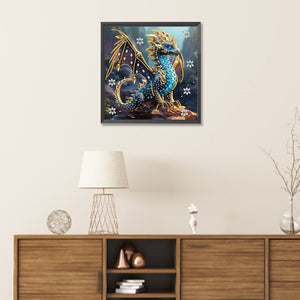 Dragon 30*30CM(Canvas) Partial Special Shaped Drill Diamond Painting