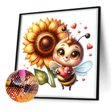Load image into Gallery viewer, Cute Bee 30*30CM(Canvas) Full Round Drill Diamond Painting
